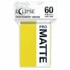 Common Ground Games Supplies Ultra Pro Eclipse 60ct Small Size Matte Sleeves Lemon Yellow (15632)