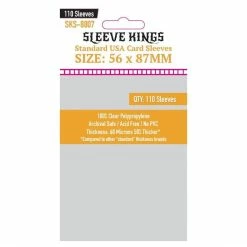 Other Supplies Sleeve Kings Board Game Sleeves 110ct Standard USA 56x87mm