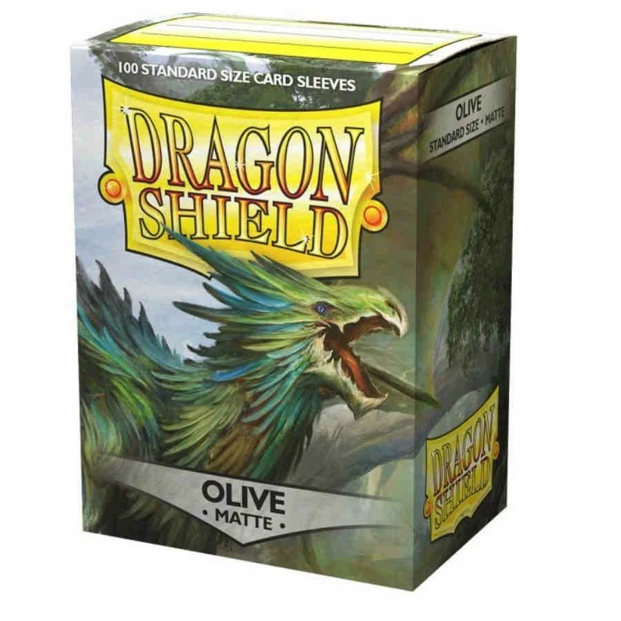Other Supplies Dragon Shield Matte Standard Sleeves 100ct Olive (11040)