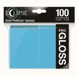 Other Supplies Ultra Pro Standard Card Game Sleeves 100ct Eclipse Gloss Sky Blue (15603)
