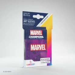 Common Ground Games Gamegenic Marvel Champions 50ct Standard Size Art Sleeves Purple