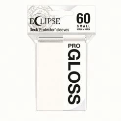 Common Ground Games Ultra Pro Small Card Game Sleeves 60ct Eclipse Gloss White (15624) Supplies