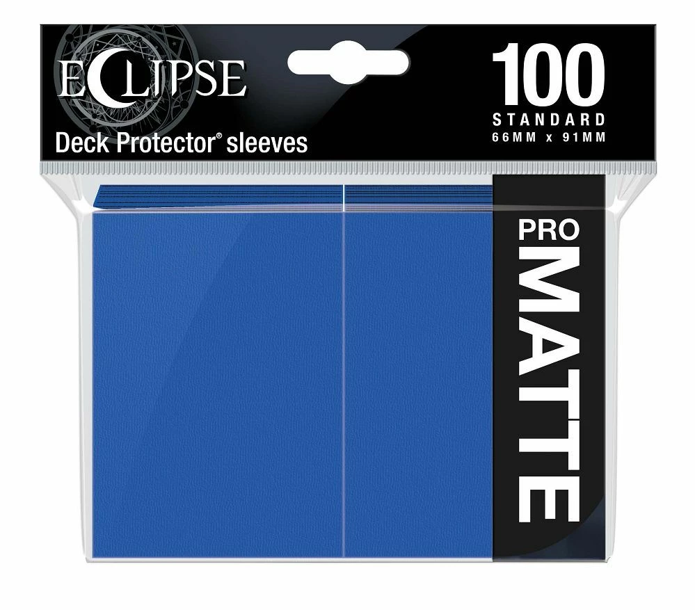 Common Ground Games Ultra Pro Eclipse 100ct Standard Size Card Sleeves Matte Blue (15614)