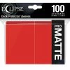 Common Ground Games Ultra Pro Eclipse 100ct Standard Size Card Sleeves Matte Red (15616)