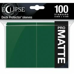 Common Ground Games Ultra Pro Eclipse 100ct Standard Size Card Sleeves Matte Green (15617) Supplies