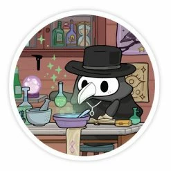 Common Ground Games 3" Plague Doctor Lab Sticker Toys