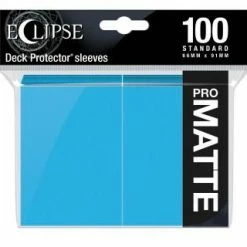 Common Ground Games Supplies Ultra Pro Eclipse 100ct Standard Size Card Sleeves Matte Sky Blue (15615)