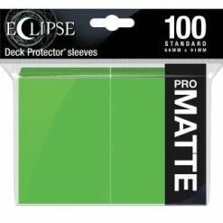Common Ground Games Ultra Pro Eclipse 100ct Standard Size Card Sleeves Matte Lime (15618) Supplies