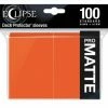 Common Ground Games Ultra Pro Eclipse 100ct Standard Size Card Sleeves Matte Pumpkin Orange (15619) Supplies