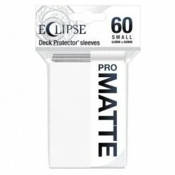 Common Ground Games Supplies Ultra Pro Eclipse 60ct Small Size Card Sleeves Matte White (15636)