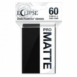 Common Ground Games Supplies Ultra Pro Eclipse 60ct Small Size Card Sleeves Matte Black (15637)