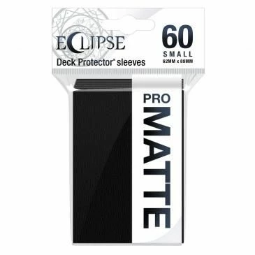 Common Ground Games Supplies Ultra Pro Eclipse 60ct Small Size Card Sleeves Matte Black (15637)