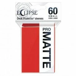 Common Ground Games Supplies Ultra Pro Eclipse 60ct Small Size Card Sleeves Matte Red (15640)