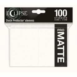 Common Ground Games Ultra Pro Eclipse 100ct Standard Size Card Sleeves Matte White (15612)