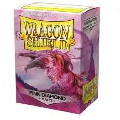 Common Ground Games Supplies Dragon Shield 100ct Matte Sleeves Pink Diamond (11039)