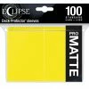 Common Ground Games Supplies Ultra Pro Eclipse 100ct Standard Size Card Sleeves Matte Lemon Yellow (15620)
