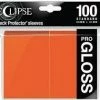 Common Ground Games Ultra Pro Eclipse 100ct Standard Size Card Sleeves Gloss Orange (15607) Supplies