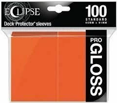 Common Ground Games Ultra Pro Eclipse 100ct Standard Size Card Sleeves Gloss Orange (15607) Supplies