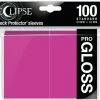 Common Ground Games Ultra Pro Eclipse 100ct Standard Size Card Sleeves Gloss Hot Pink (15609)