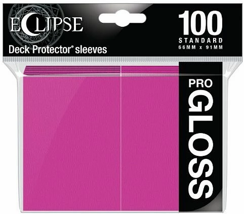 Common Ground Games Ultra Pro Eclipse 100ct Standard Size Card Sleeves Gloss Hot Pink (15609)