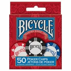 Common Ground Games Bicycle Poker Chips (50) Supplies