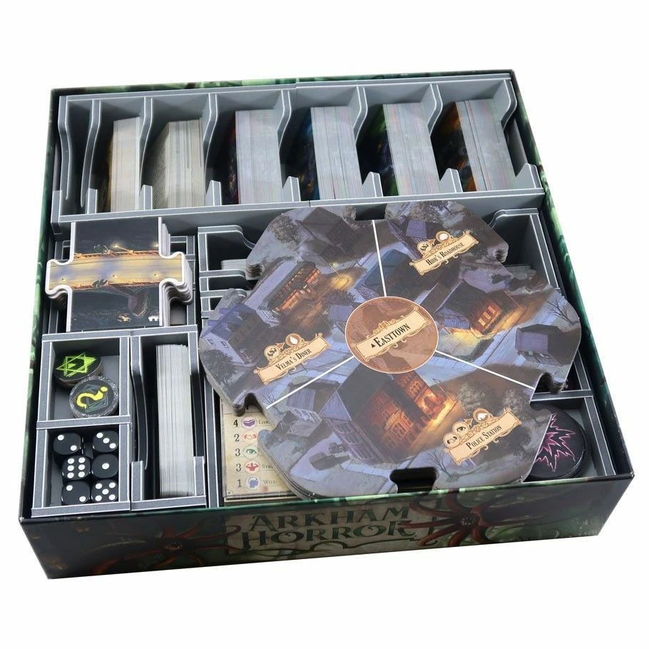 Common Ground Games Folded Space Box Insert: Arkham Horror 3rd Edition & Dead Of Night Supplies