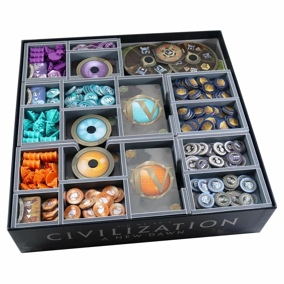 Common Ground Games Folded Space Box Insert: Civilization A New Dawn & Terra Incognita