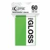 Common Ground Games Ultra Pro Eclipse 60ct Small Size Gloss Sleeves Lime Green (15630) Supplies