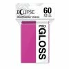 Common Ground Games Ultra Pro Eclipse 60ct Small Size Gloss Sleeves Hot Pink (15633) Supplies