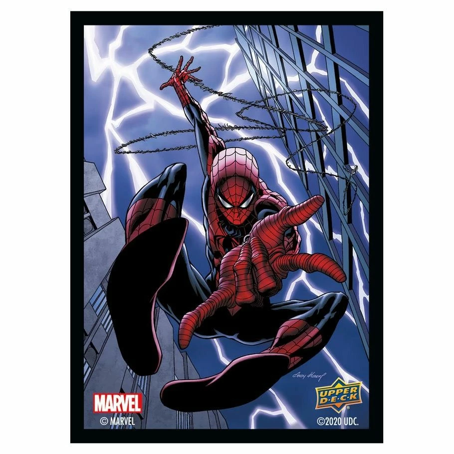 Common Ground Games Supplies Upper Deck Marvel Standard Matte Card Sleeves - Spider-Man (93482)