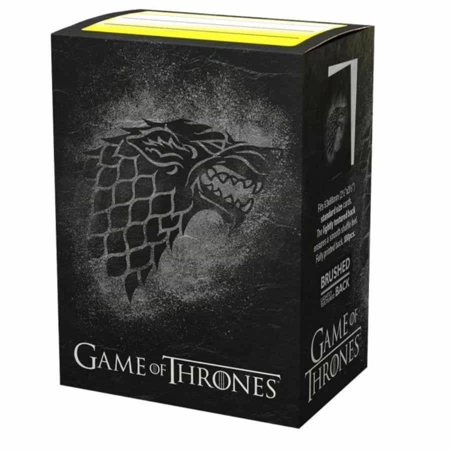 Common Ground Games Dragon Shield Brushed Art Sleeves Game Of Thrones House Stark Standard Size 100ct (16029)
