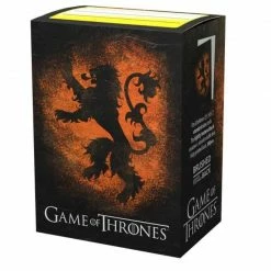 Common Ground Games Dragon Shield Brushed Art Sleeves Game Of Thrones House Lannister Standard Size 100ct (16030)