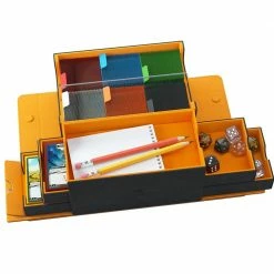 Common Ground Games Gamegenic The Games' Lair 600+ Deck Box - Black/Orange (20089)
