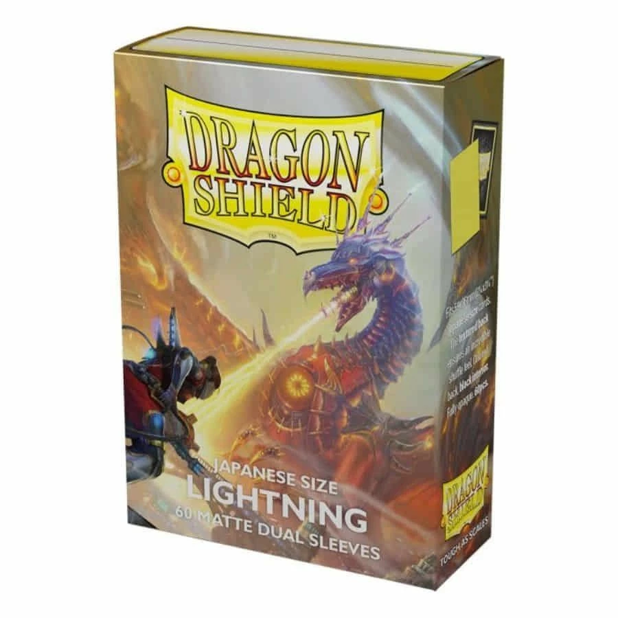 Common Ground Games Dragon Shield 60ct Japanese Size Matte Dual Sleeves Lightning Supplies