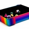 Common Ground Games Supplies Die Hard Dice Rectangle Magnetic Dice Tray - Rainbow