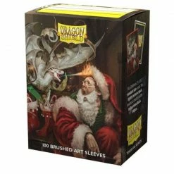 Common Ground Games Supplies Dragon Shield 100ct Standard Size Brushed Art Sleeves - Christmas 2021 (12066)