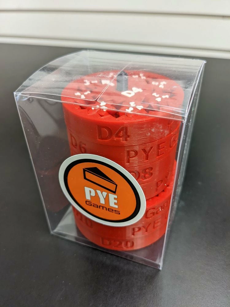 Common Ground Games Fidget Spinner Dice Set - Red