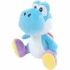 Common Ground Games Little Buddy Super Mario Bros Light Blue Yoshi Plush Toys