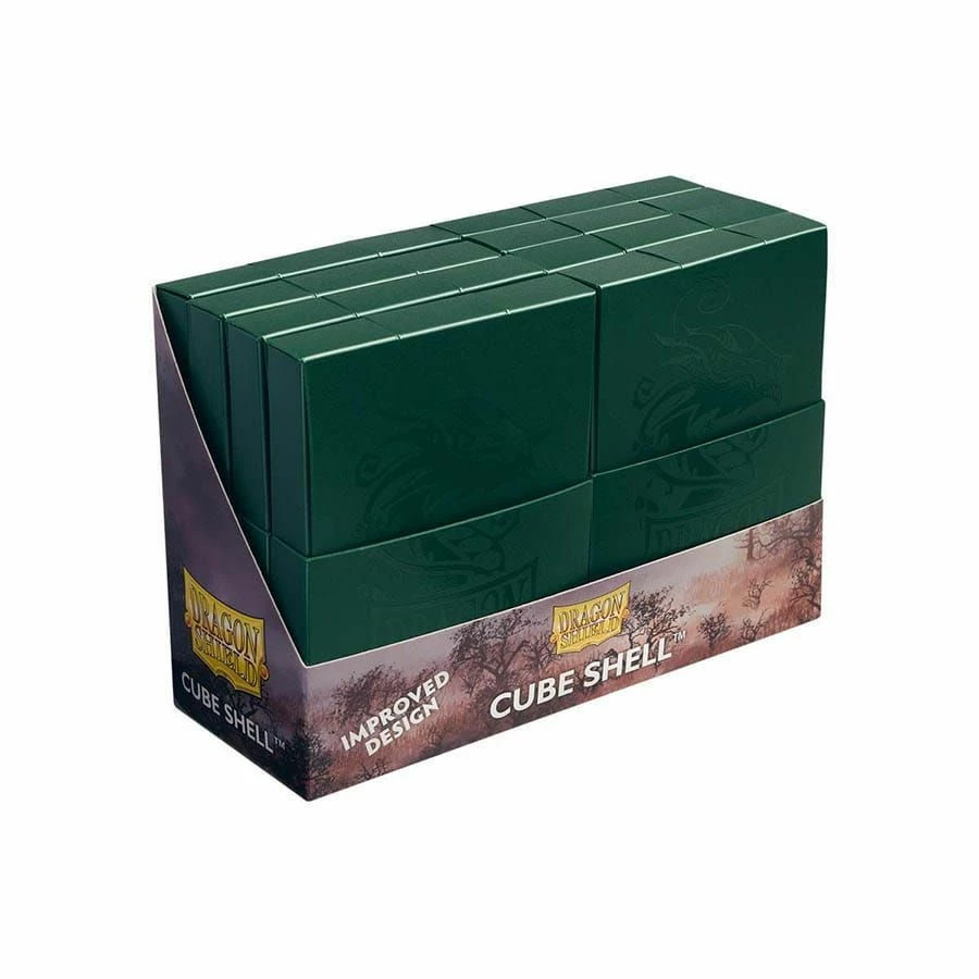 Common Ground Games Dragon Shield 8ct Cube Shell Deck Boxes Forest (30551) Supplies