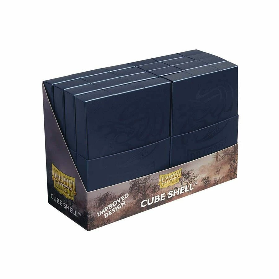 Common Ground Games Dragon Shield 8ct Cube Shell Deck Boxes Midnight Blue (30556) Supplies