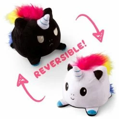 Common Ground Games Reversible White & Black Unicorn Plush