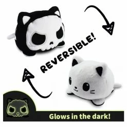 Common Ground Games Reversible Cat Skeleton Plush Toys
