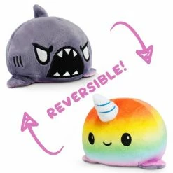 Common Ground Games Reversible Narwhal Shark Plush Toys