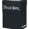 Common Ground Games Supplies Ultra Pro 80+ Deck Box With 50ct Standard Size Sleeves Black (83724B)