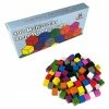 Common Ground Games 100ct 8mm Multi-Color Wood Cubes