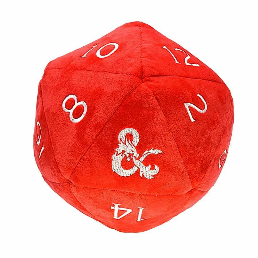 Common Ground Games Toys 18399 Plush Jumbo D20 Red
