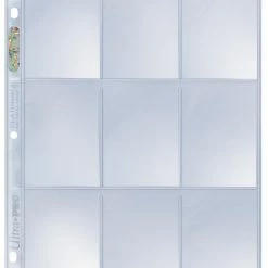 Other Card Pages: 9-Pocket Platinum Top Loading Page For Standard Size Cards Supplies