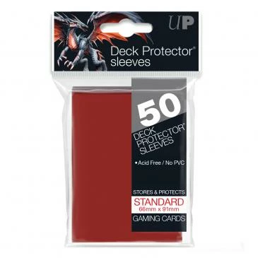 Other Ultra Pro Standard Card Game Sleeves 50ct Red (82672) Supplies