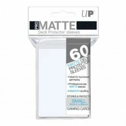 Other Supplies Ultra Pro Small Card Game Sleeves 60ct Pro-Matte White (84022)