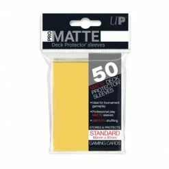 Other Ultra Pro Standard Card Game Sleeves 50ct Pro-Matte Yellow (84186)
